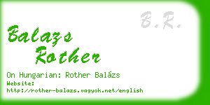 balazs rother business card